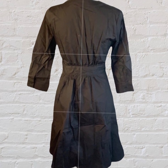 BLACK PEPLUM HIGH-LOW BELTED TIE TOP - Picture 4 of 11